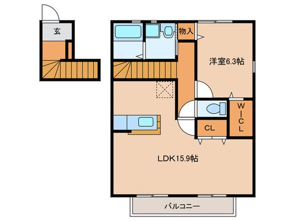 グリーンハット　Ｃの物件間取画像